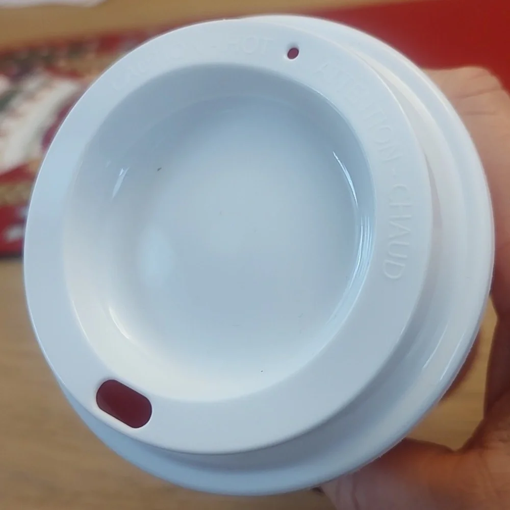 Starbucks 2022 & 2023 Festive Red and White Plastic Reusable Cups - See Descript